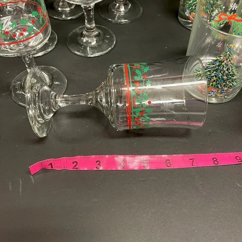 14 Cocktail Wine Goblet Glasses‎ Arby's Promotional & Noel by Salem Porcelle Vtg